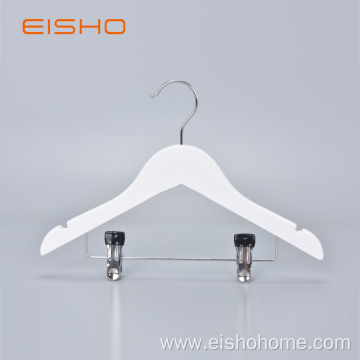 EISHO Child Wood Hanger With Clips